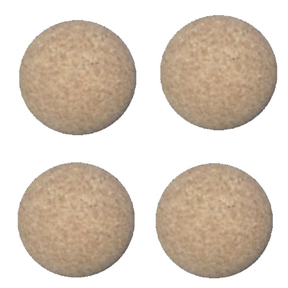 4 Cork Foosballs Natural-Wood Colored Table Soccer Foos Balls.