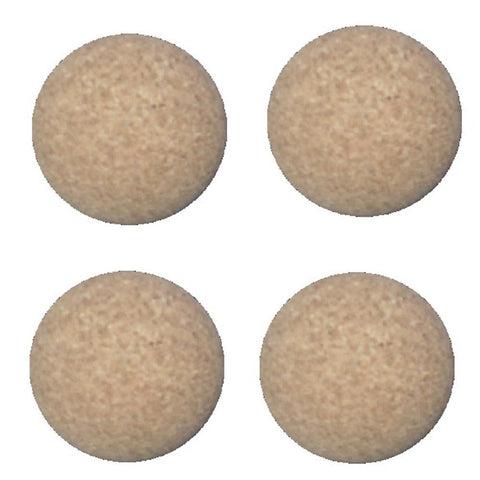 4 Cork Foosballs Natural-Wood Colored Table Soccer Foos Balls.