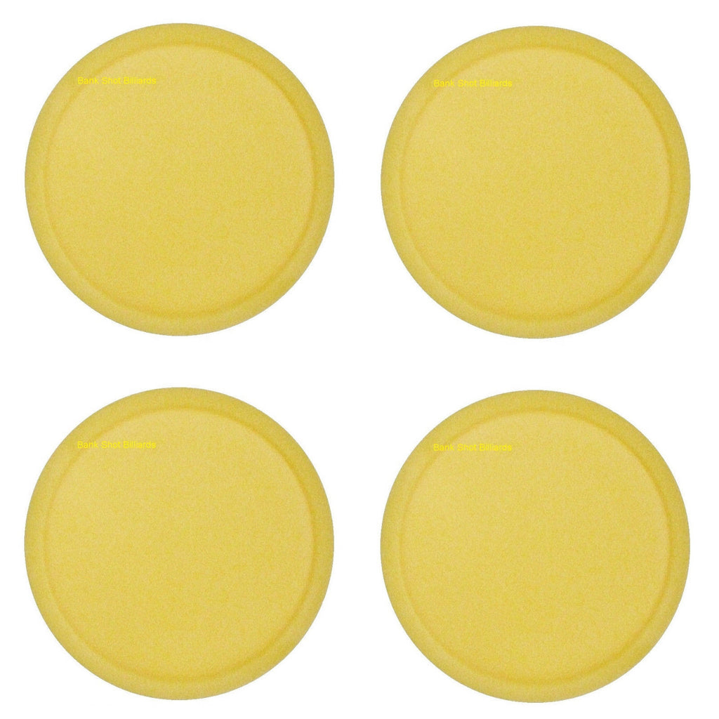 4 Lg Yellow Commercial Air Pucks for Table Hockey 3.25".