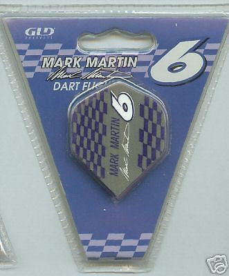 Mark Martin set of 3 Dart FLIGHTS Nascar 6 wide NIP.