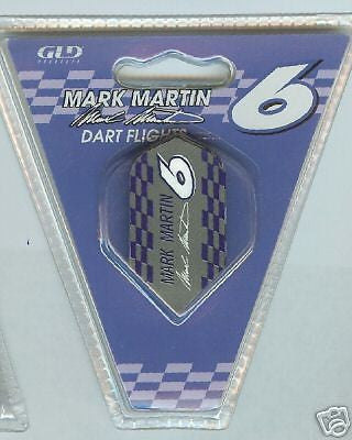 Mark Martin set of 3 Dart FLIGHTS Nascar 6 slim